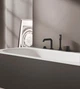 Змішувач вбудований в борт ванни на чотири отвори GROHE Essence чорний латунь 25251KF1 - зображення 2