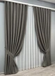 Комплект штор VR-Textil TWEED_V 150х270 2шт и Тюль 500х270 1915ш-1153т Темно-серый с белым 71-146/4 - изображение 2