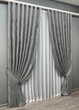 Комплект готових штор VR-Textil Шеніл преміум VELMIRA Rich № 1923ш Сірий 200х290 см 2 шт (32-345) - зображення 3