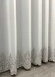 Тюль VR-Textil 1819т Креп з вишивкою і люрексом Молочний з сірим 200х270 см (42-1115) - зображення 7