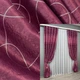 Комплект готових штор VR-Textil Софт Ліана № 1920ш Малиновий 150х270 см 2 шт (33-0977) - зображення 1