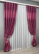 Комплект готових штор VR-Textil Софт Ліана № 1920ш Малиновий 150х270 см 2 шт (33-0977) - зображення 3