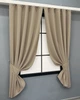 Комплект коротких штор VR-Textil Блекаут Midnight № 1230ш Темний бежевий 140х170 см 2 шт (35-0430) - зображення 2