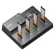 Док-станция для накопителей Maiwo 4NVMe M.2 SSD Key M/B+M to USB4.0 USB-C 40Gbps (K3015P4) - изображение 1