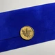 Конверт під гроші оксамитовий без підкладки розмір 16,6 х 8 з печаткою синього кольору. - зображення 4
