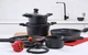 Каструля з антипригарним покриттям і кришкою Vinzer Kuro Induction Line 24 см, 3.7 л (50428) - зображення 5