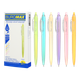 Ручка масляна авт. BUROMAX 8371 PEARL 0,7мм синя, асорті корпусів (12/144) /BM.8371/ - изображение 2