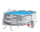 Каркасный бассейн Intex, круглый 305 x 99 см, объем 6 500 л, фильтр 3 785 л/ч, стремянка, тент, подстилка, серый - изображение 2