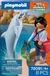 Набір іграшок Playmobil Animals and Friends Zoo: Дельфін і відвідувач 72091 (4008789720917) - зображення 1