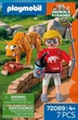 Набір іграшок Playmobil Animals and Friends Zoo: Тигр і відвідувач 72089 (4008789720894) - зображення 1
