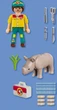 Набір іграшок Playmobil Duo Pack Лісовий охоронець з носорогом 72025 (4008789720252) - зображення 3