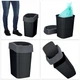 Контейнер для мусора с поворотной крышкой Curver Flip Bin 25 л (02171) Черный - изображение 5