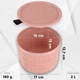 Кошик для зберігання з кришкою Curver Jute 2 л (01903) Рожевий - зображення 3