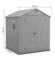 Сарай садовый пластиковый (домик) Keter DARWIN 6x6 (17210353) Коричневый - изображение 2