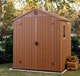 Сарай садовый пластиковый (домик) Keter DARWIN 6x6 (17210353) Коричневый - изображение 7
