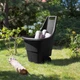 Тележка cадовая 2-х колесная&nbsp;пластиковая Keter Easy Go Breeze 50 л (17199467) Черный - изображение 5