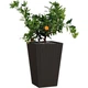 Горшок для цветов (кашпо) Keter Rattan Style Planter L (17192302) Коричневый - изображение 2