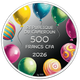 З ДНЕМ НАРОДЖЕННЯ, срібна монета у футлярі-рамці, 500 франків КФА, Камерун, 2026 (807990) - изображение 3