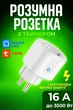 Wi-Fi розетка Tuya, Разумная розетка с Power monitor Смарт 16 Ампер! - изображение 5