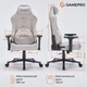 Крісло ігрове GamePro FGC750LG Fabric Light Gray - изображение 10