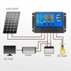 Контролер заряду сонячних батарей PWM 12V/24V 30A з LCD дисплеєм та таймером - зображення 5