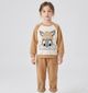 Детский костюм (кофта, штаны) Texier 110см коричневый KO554 - изображение 7