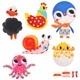 Детский набор для творчества Tookyland Фигурки с помпонами Животные, 6 фигурок, 223 шт ( LT079 ) Pom - Pom - изображение 3