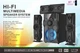 Акустична система ERA EAR CS3 3.1 HI-FI з Bluetooth, мультимедійна акустика з сабвуфером і 3 сателітами, потужність 120 Вт, USB/SD, FM-радіо, LED-підсвічування, для телевізора, ПК та ігрових консолей - изображение 4