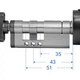 Розумний дверний біометричний замок (циліндр) SEVEN LOCK SL-7773BF black (40-106 мм) - зображення 4