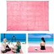Пляжний килимок анти пісок Sand Leakage Beach Mat 150x200 см складаний, покривало для пляжу антипісок, туристичний килимок для пікніка кемпінгу трави піску рожева - изображение 4