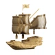 Картонний 3D пазл-конструктор "Cartonic 3D Puzzle PIRATE SHIP" Піратський корабель - зображення 3