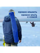 Розкладний стілець для відпочинку та риболовлі, туристичний складний стільчик зі спинкою, до 120 кг, синій - зображення 7