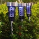 Комплект светодиодных светильников от комаров 2 шт Buzz Zapper Уничтожитель насекомых ультрафиолетовый с солнечной панелью набор из 2 штук Серебристый - изображение 6