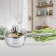 Ковш кухонный из нержавеющей стали с крышкой Maestro 14 см, 1 л (MR-3510-14S) - изображение 2