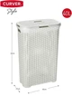 Корзина для белья пластиковая Curver Natural Style 40 л (00709) Кремовый - изображение 7