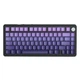 Механічна бездротова (Bluetooth + 2,4G) клавіатура з HOT SWAP Attack SHARK X85, 82 Key, RGB, Win/Mac OS, УКР/АНГЛ, Gradient Purple (X85GP) - зображення 1