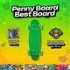 Скейт пенні борд Best Board 55 см зі світними PU колесами 6 см, ABEC-7, до 70 кг Зелений - зображення 1