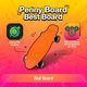 Скейт пенні борд Best Board 55 см зі світними PU колесами 6 см, ABEC-7, до 70 кг Помаранчевий - зображення 1