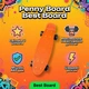 Скейт пенні борд Best Board 55 см зі світними PU колесами 6 см, ABEC-7, до 70 кг Помаранчевий - зображення 2