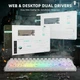 Механічна клавіатура на магнітних світчах з Hot Swap Attack SHARK R68 HE Carbon Fiber Rapid Trigger, 66key, RGB, 8K, Win/Mac OS, УКР/АНГЛ, Ice Ninja/Біла (R68IN) - зображення 12