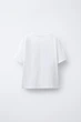 Футболка для девочки Zara 148 размер белая 5431756250 - изображение 4