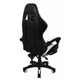 Кресло геймерское игровое Bonro B-810 White с подставкой для ног (42300048) - изображение 3