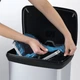 Контейнер для мусора с педалью Curver Deco bin 50 л (02162) Серебристый - изображение 6