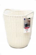Кошик для паперів пластиковий Curver Knit 7 л (03678) Кремовий - зображення 1