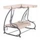 Качеля садовая Bonro Garden BW-002 3-х местная бежевая 42400949 - изображение 4