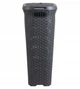 Кошик для білизни пластиковий Curver Natural Style 40 л (00709) Темно-сірий - зображення 3