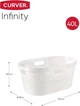 Корзина для белья пластиковая Curver Infinity 40 л (04755) Белый - изображение 6