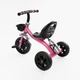 Дитячий триколісний велосипед без ручки Best Trike BS з кошиком та пляшкою (Рожевий) - зображення 3