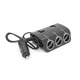 АЗУ розгалужувач WEIFENG, 12V-3*12V+2*USB, Black, Blister - зображення 1