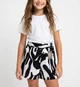 Детские летние шорты для девочки ODRI 134 см (00128) Чёрно-белые - изображение 1